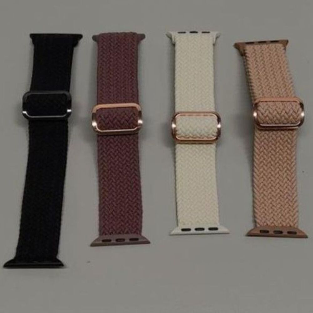 Braided Stretchy Solo Loop Compatible for Apple Watch Band